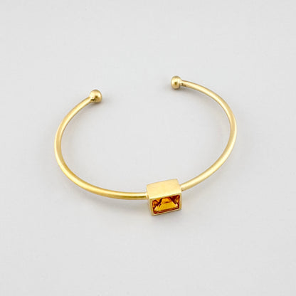 Armband mit honigfarbenem Kristall Bliss Gioielli in goldfarbenem Ton