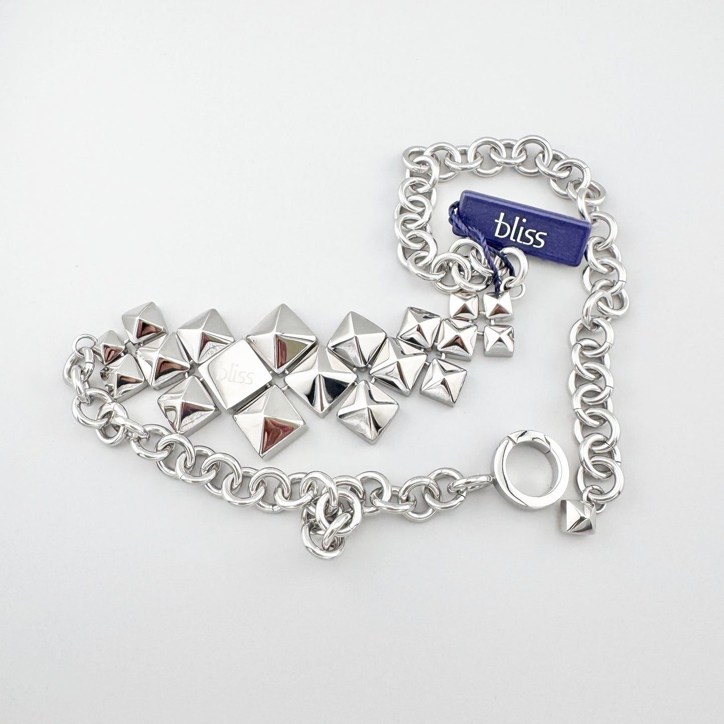 Collar Bliss Gioielli con detalle de cierre y cadena de acero