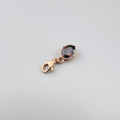 Charm Thomas Sabo mit ovaler Zirkonia und roségoldfarbenem Finish