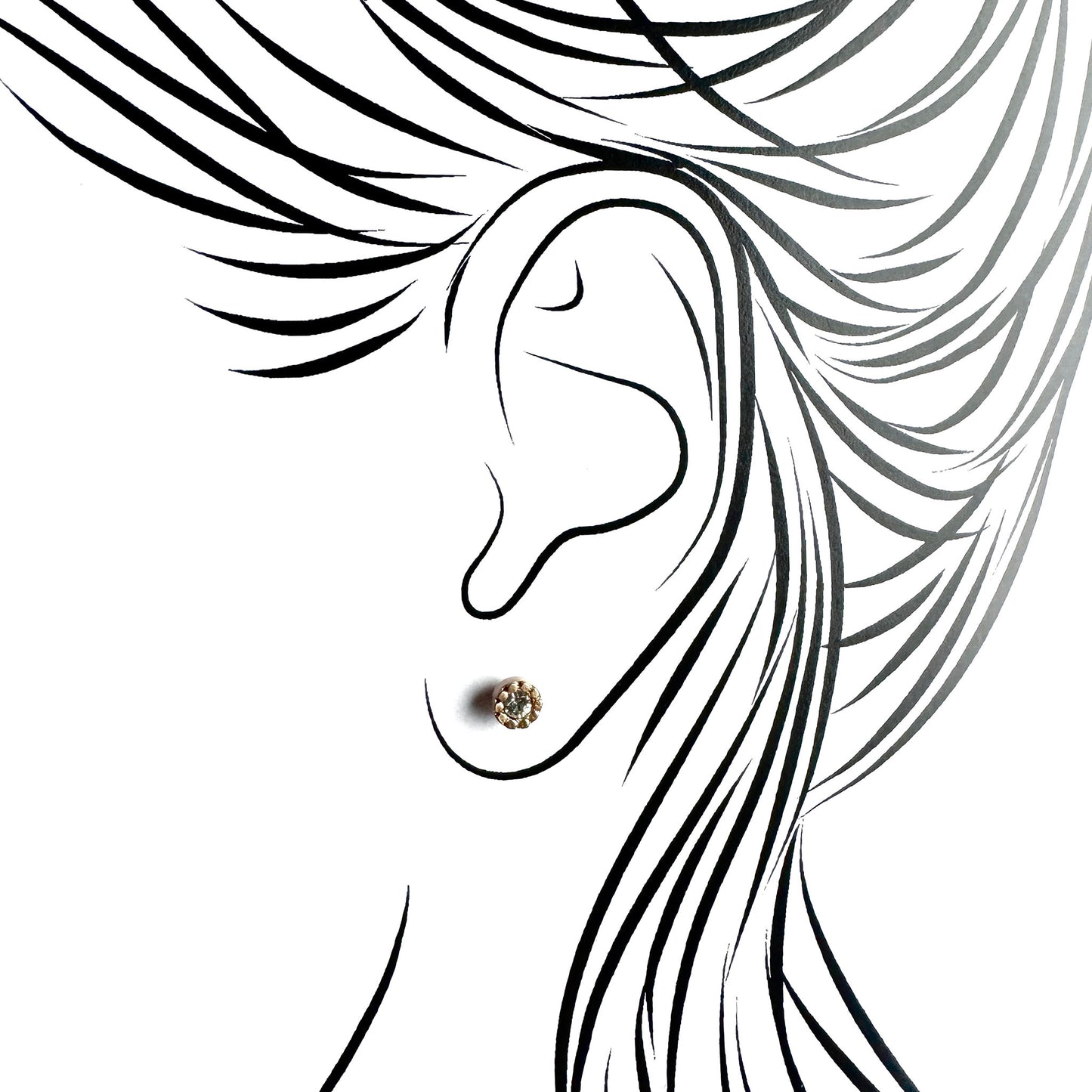 Pilgrim Schmuckset mit Kristallarmband am Handgelenk und feinen Ohrsteckern