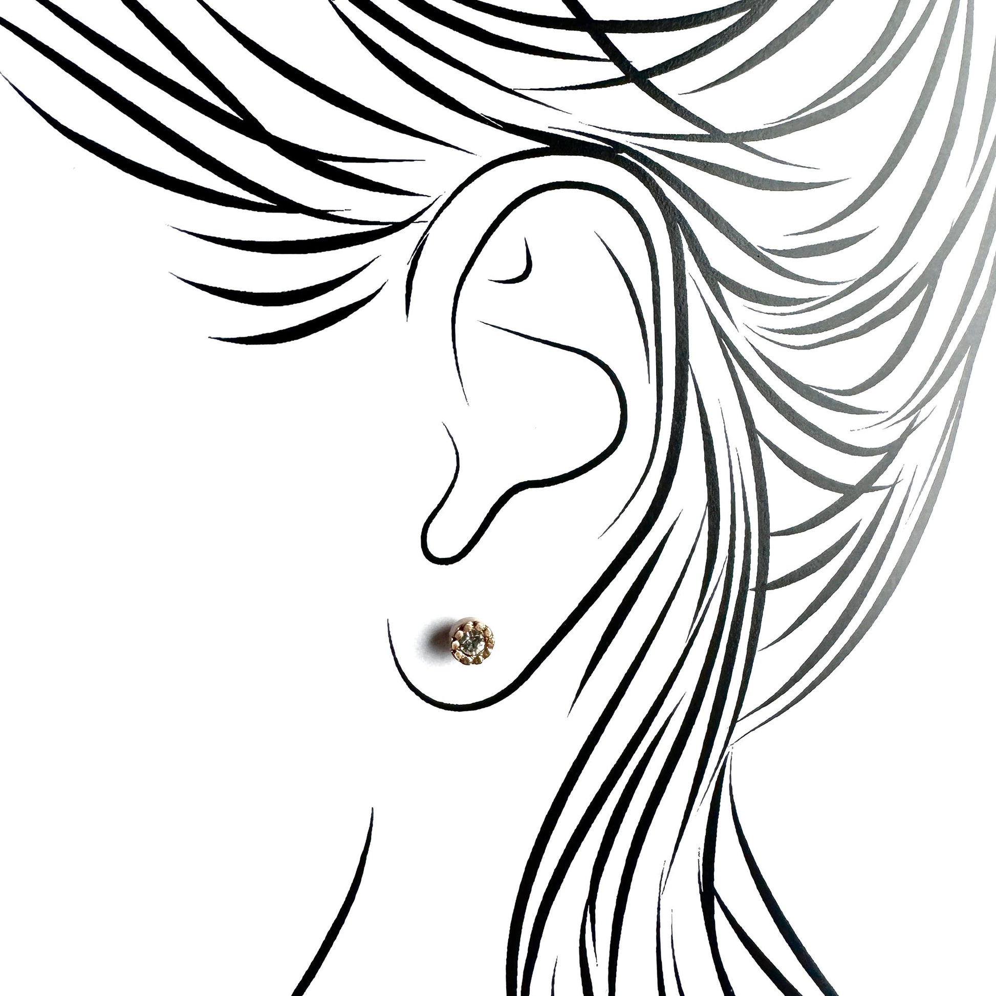 Pilgrim Schmuckset mit Kristallarmband am Handgelenk und feinen Ohrsteckern