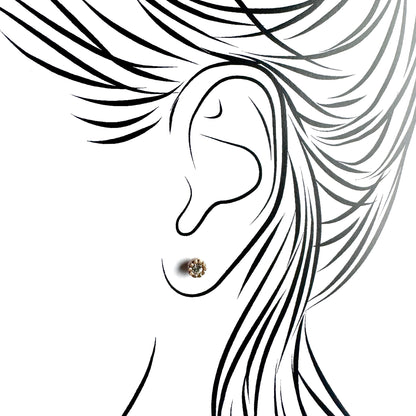 Pilgrim Schmuckset mit Kristallarmband am Handgelenk und feinen Ohrsteckern