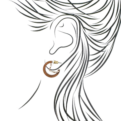 Pilgrim gold-plated hoop earrings with mirror polish and a clean half-circle silhouette