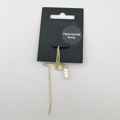 Zawieszka do kolczyka z perłami Pilgrim na markowym opakowaniu z długim łańcuszkiem