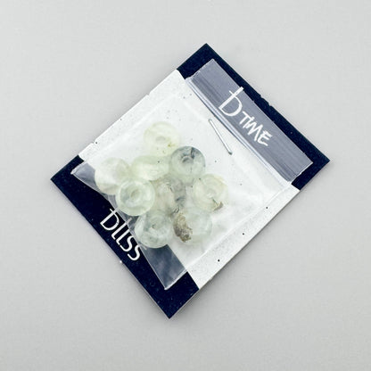 Light green prehnite stones Bliss Gioielli with a soft translucent mineral tone
