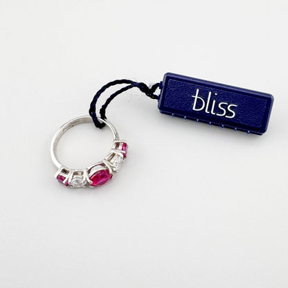 Каблучка Bliss Gioielli з червоним камінням у фірмовій упаковці