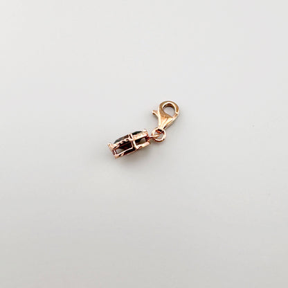 Charm Thomas Sabo con circonita ovalada y marco decorativo en tono oro rosa