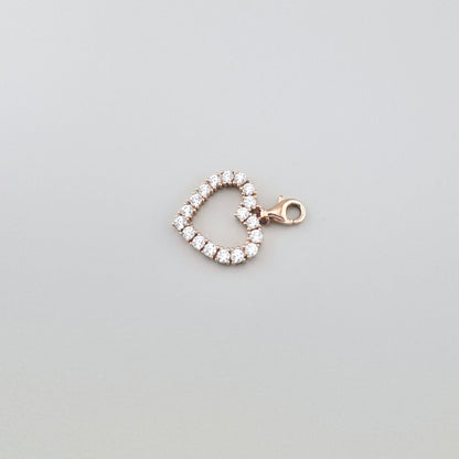 Zawieszka serce Thomas Sabo z cyrkoniami i wykończeniem w odcieniu różowego złota
