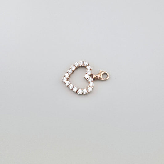 Zawieszka serce Thomas Sabo z cyrkoniami i wykończeniem w odcieniu różowego złota