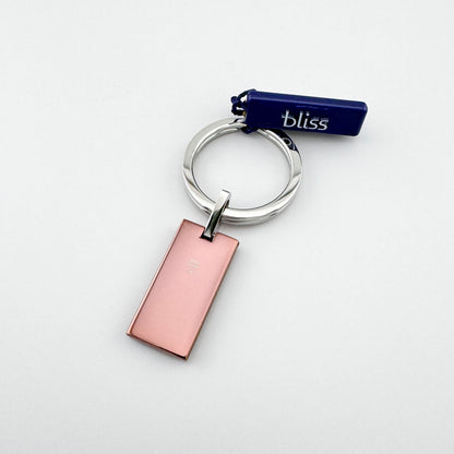 Schluesselanhaenger Bliss Gioielli in Rosegold mit klarer, minimalistischer Form