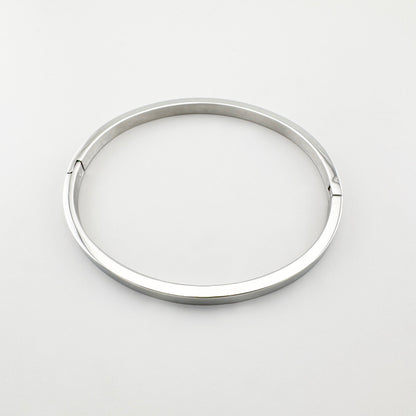 Pulsera rígida minimalista Maravillas con forma redonda y acabado pulido