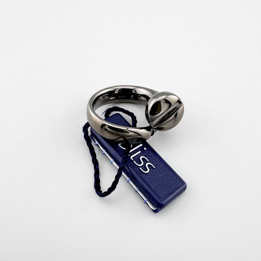 Pierścionek śruba Bliss Gioielli w grafitowym wykończeniu