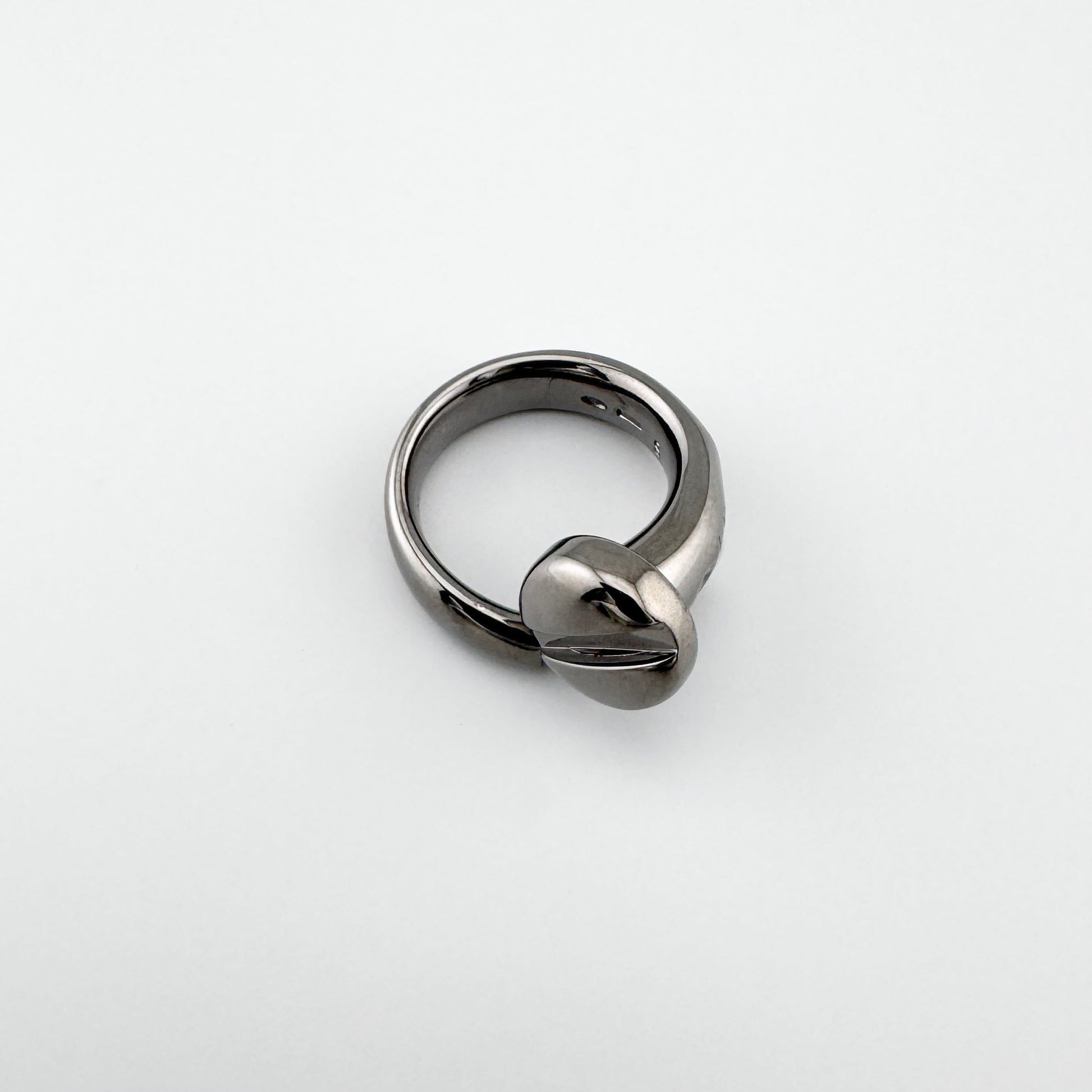 Anillo tipo tornillo Bliss Gioielli con acabado grafito