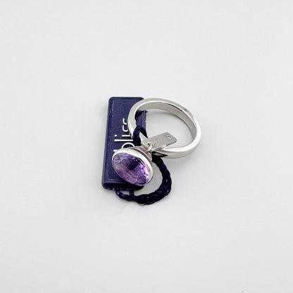 Anillo Bliss Gioielli con amatista violeta en plata