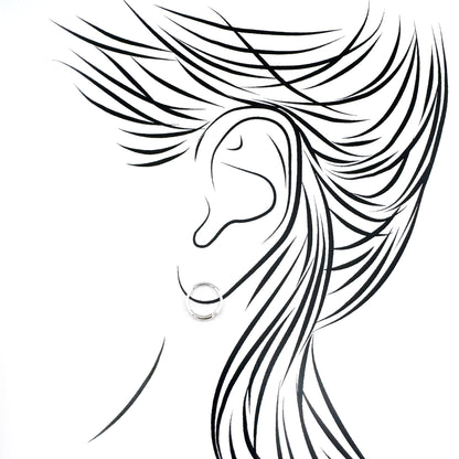 Polished 925 silver hoop earrings by LULU Copenhagen, clean circles with a subtle glow