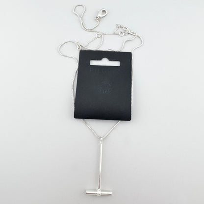 Collier pendentif minimaliste en argent avec chaîne réglable Pilgrim