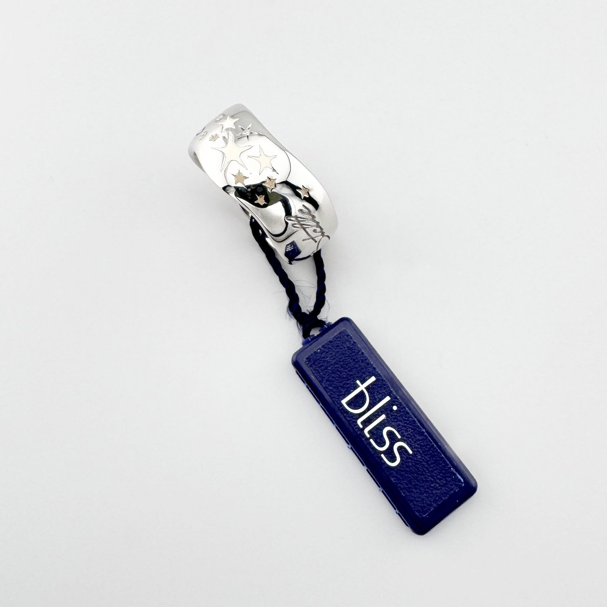 Anillo Bliss Gioielli con motivos de estrellas y superficie plateada pulida