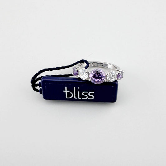 Pierścionek Bliss Gioielli z jasnofioletowym kamieniem centralnym