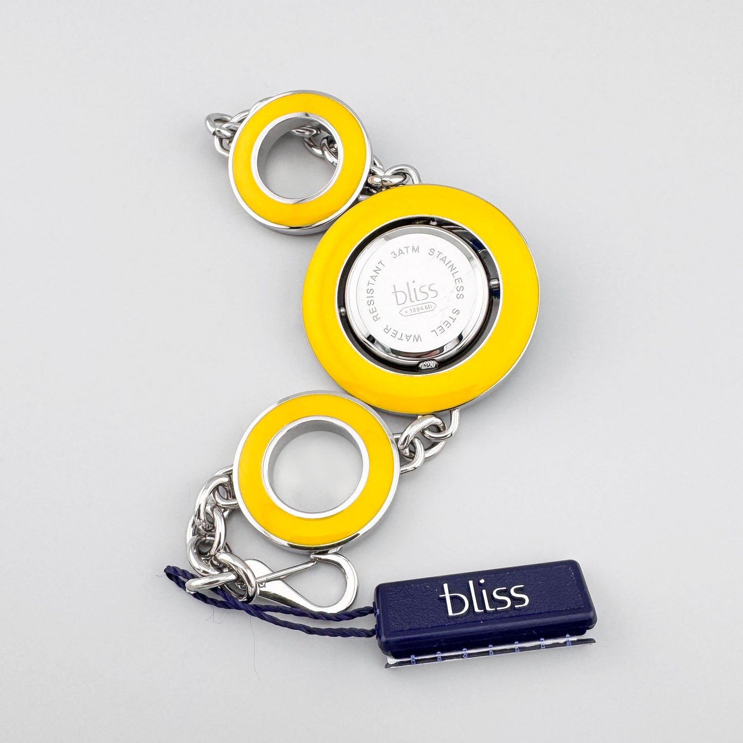 Dwustronny zegarek-bransoletka z regulowanym łańcuszkiem