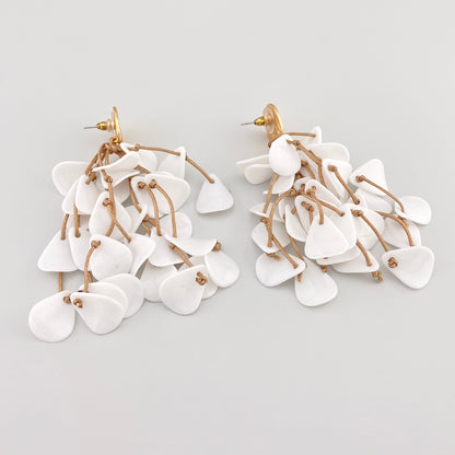 White petal earrings Sonata (Spain)