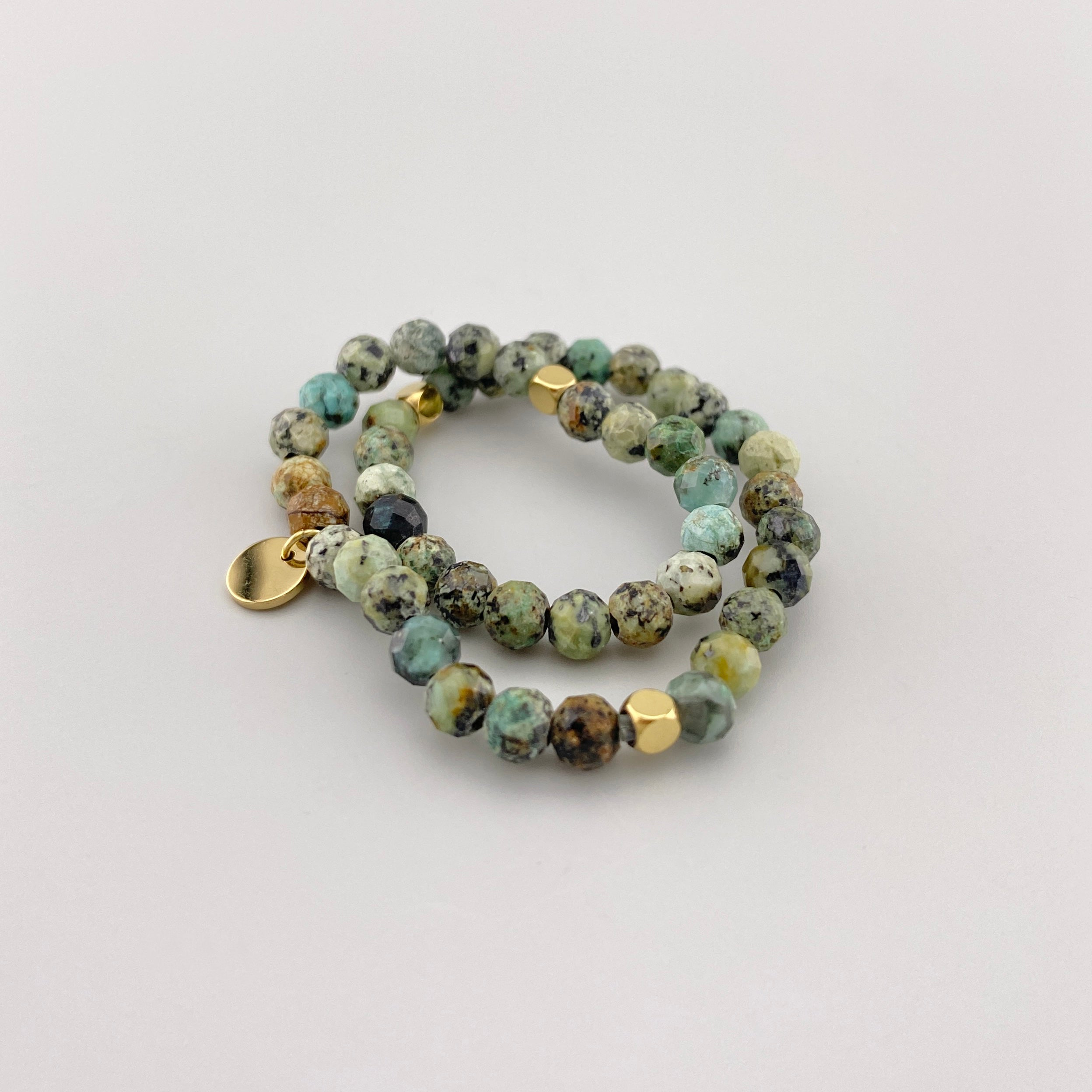 African Turquoise Crystal Bracelet for Women Men Natural Healing  AAA  Grade Original Healing Gemstone Adjustable Bracelet for Yoga Reiki  Meditation Feng Shui  Amazonin Jewellery