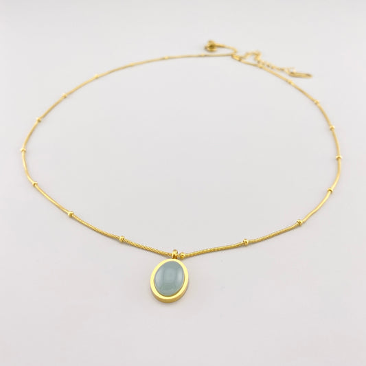 necklace with natural stone