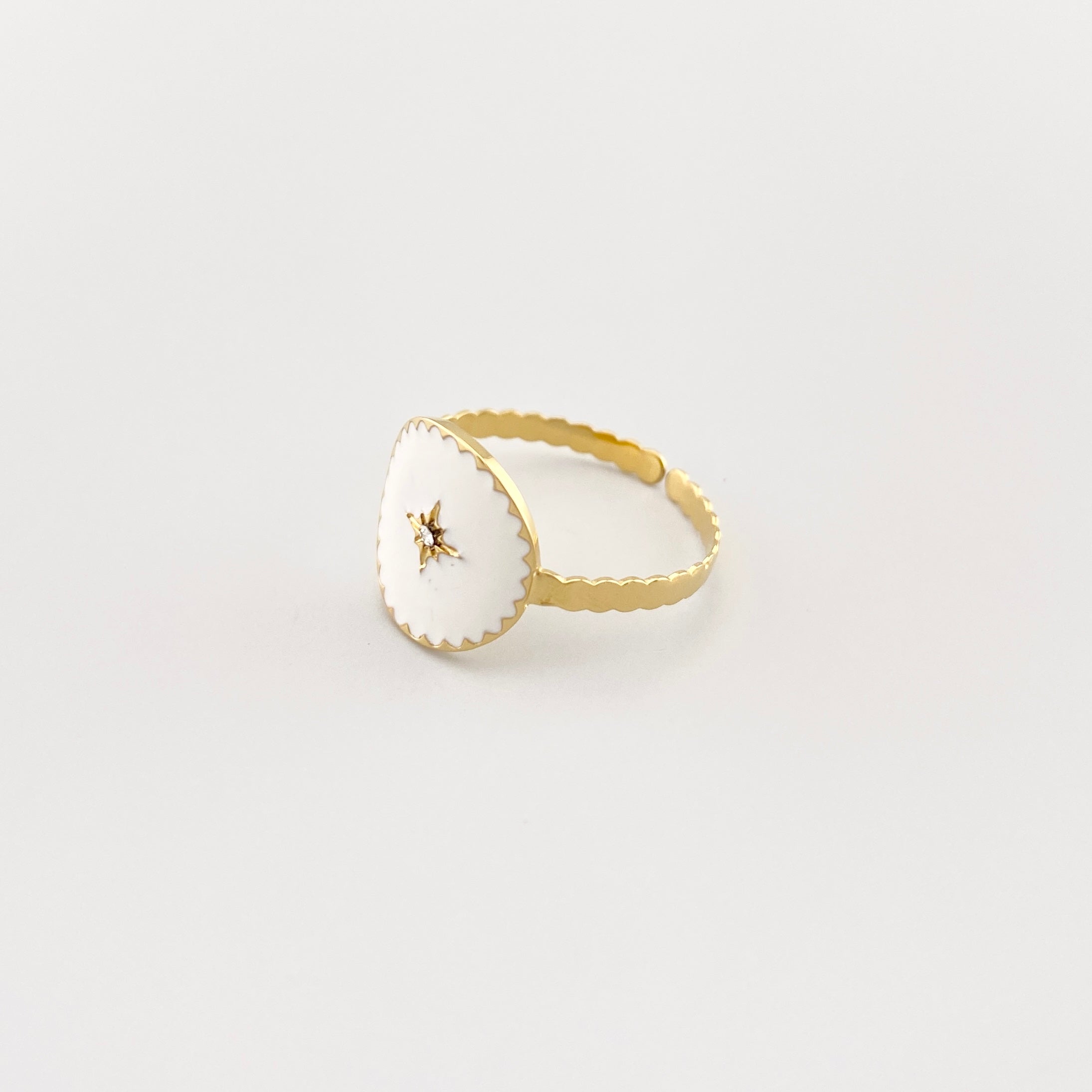 Irl Gold Rings Pozłacany pierścionek z gwiazdą IRL | Prekrasy