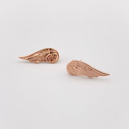 Nomination-Ohrringe in Flügelform mit 22K Roségold-Beschichtung
